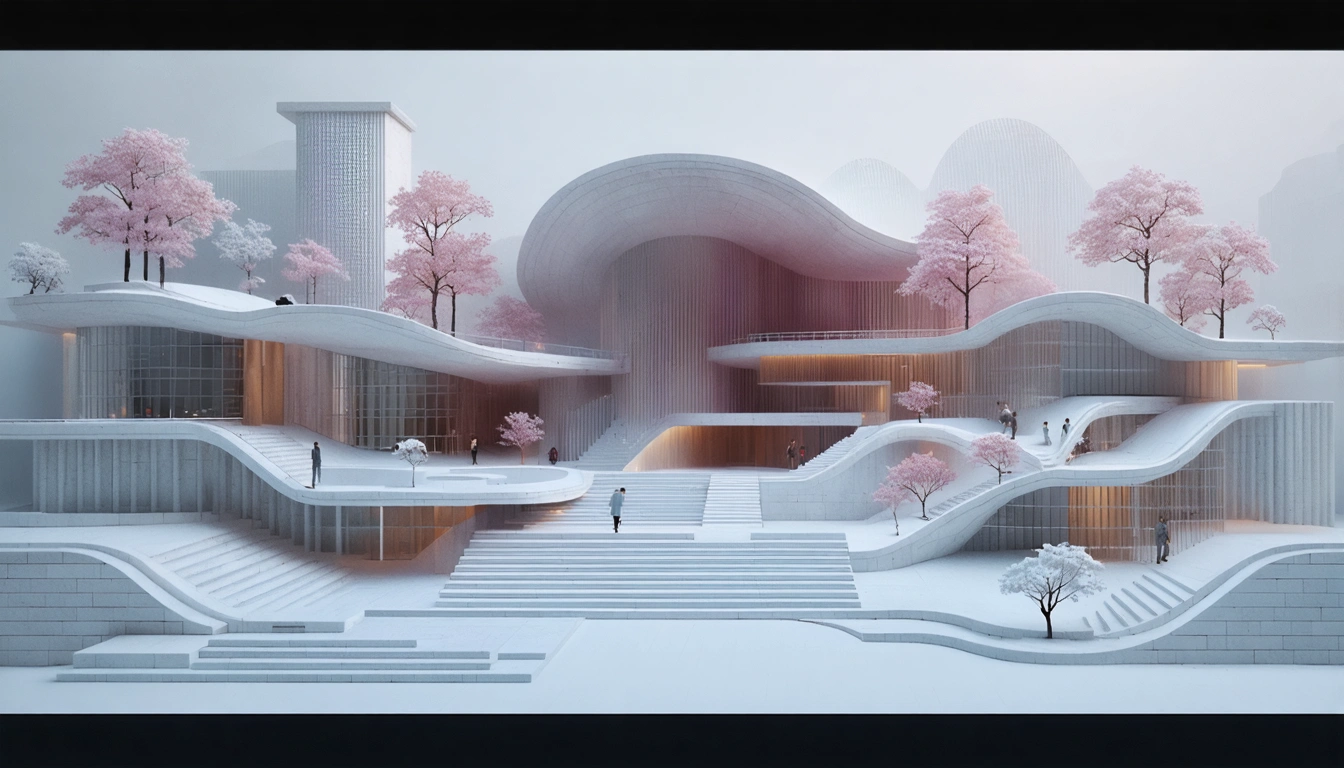 Tea set with gentle warm highlights